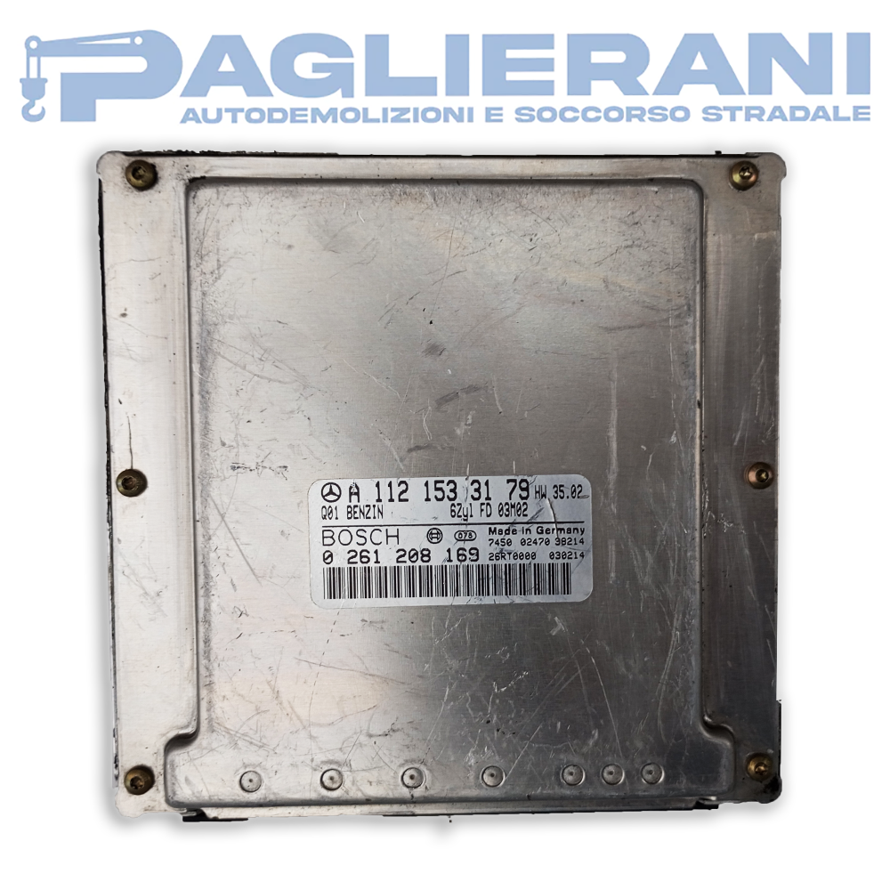 Centralina BOSCH ECU Motore 0261208169 Mercedes-Benz (Codice Rif. A1121533179)