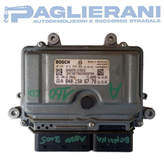 Centralina BOSCH ECU Motore Mercedes-Benz A6401506779 (Codice Rif. 0281012956)