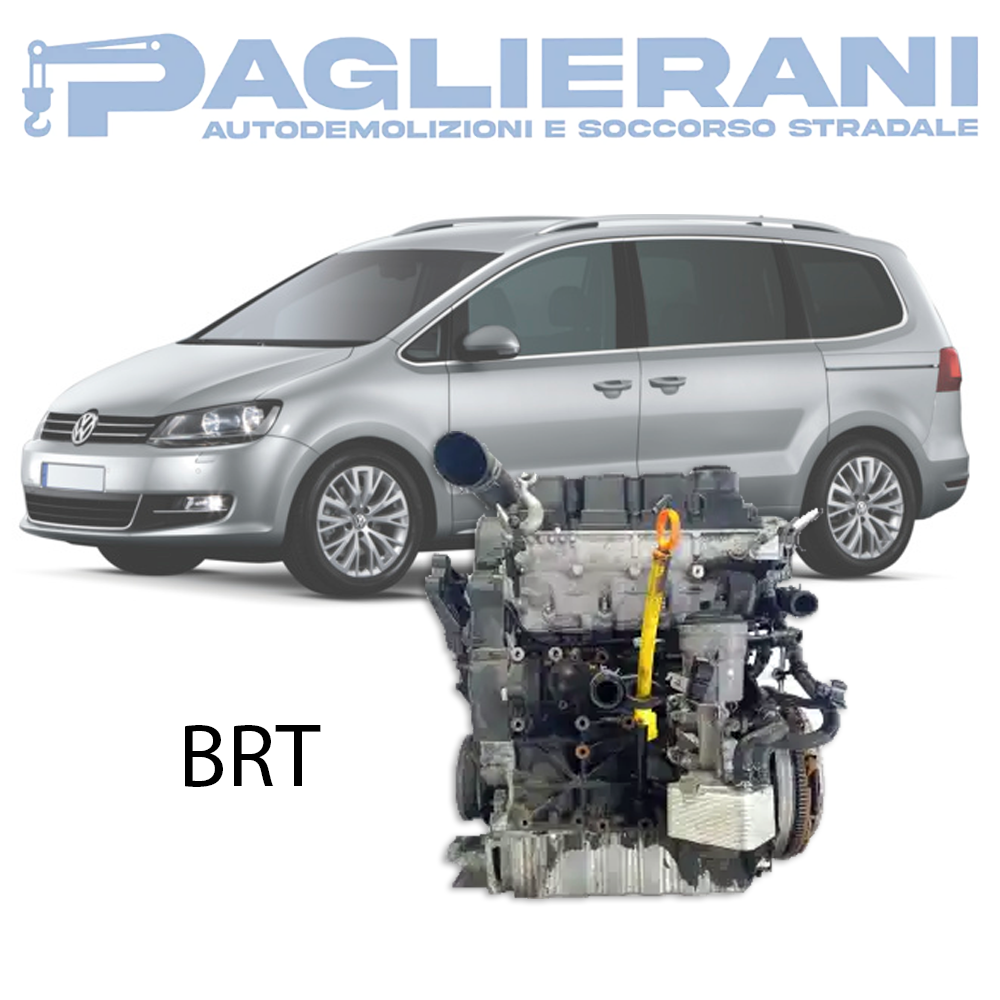 Motore BRT Volkswagen Sharan 2005-2010 Diesel TDI 2000 [2.0] 103KW 140CV 170.000 KM