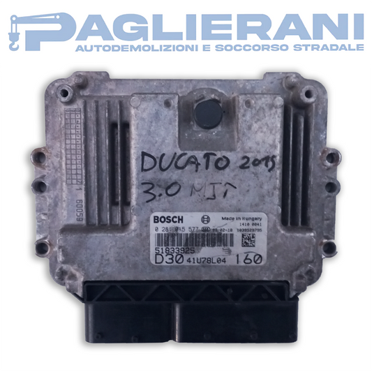 Centralina BOSCH ECU Motore 0281015577 D30 Ducato 2015 (Codice Rif. 51833925)