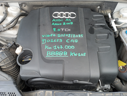 Engine Audi A4 B8 Sedan 2009 2000cc 105Kw Diesel 2009 147.000 KM