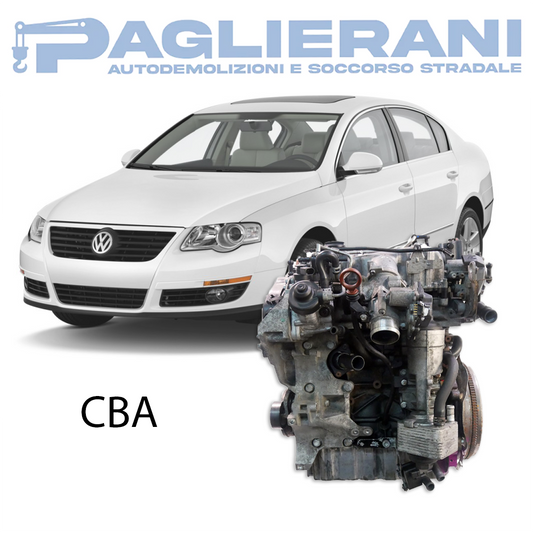 Motore CBA Volkswagen Passat B6 2005-2010 Euro5 2000 [2.0] Diesel 105KW 143CV 155.000 KM