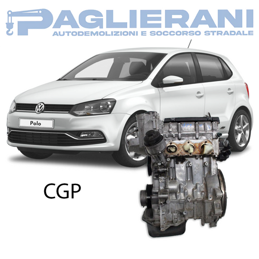 Motore CGP Volkswagen Polo 2013 1000 [1.0] Benzina Euro5 51KW 69CV 170.000 KM