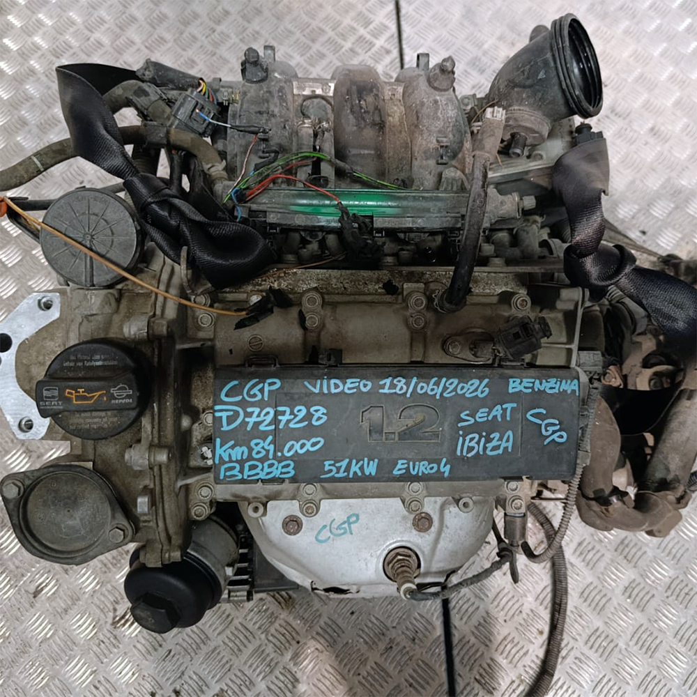 CGP Engine Seat Ibiza 2008-2011 1200 [1.2] Petrol 51KW 69CV Euro4 84.000 KM