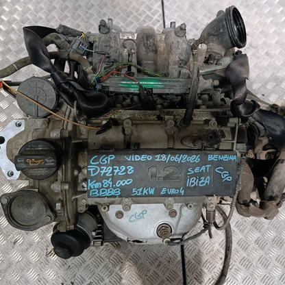 CGP Engine Seat Ibiza 2008-2011 1200 [1.2] Petrol 51KW 69CV Euro4 84.000 KM