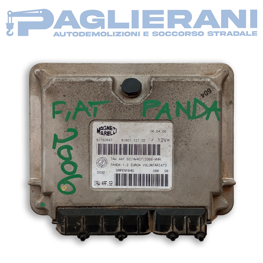 Centralina ECU Motore Magneti Marelli Fiat Panda 1.2 2005-2006 (Cod. Rif. 51782647)