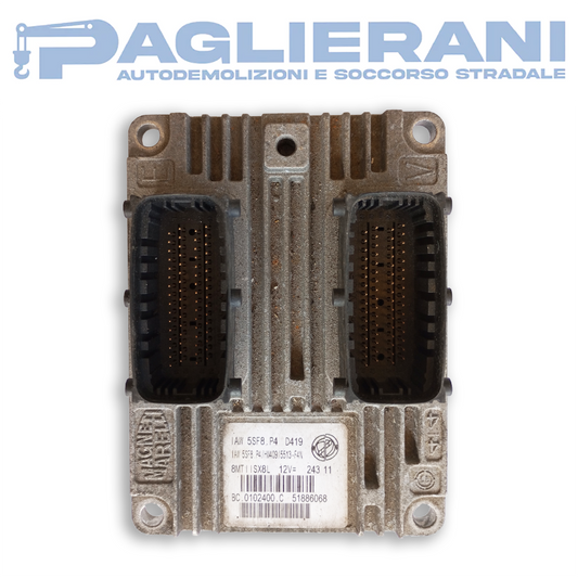 Centralina ECU Magneti Marelli Fiat Panda 1.4 Benzina/Metano 2011 IAW5SF8 P4 D419 (Codice Rif. 51886068)