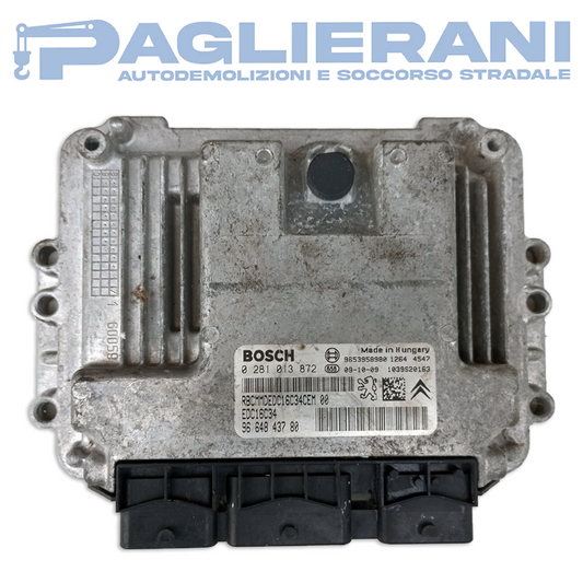 BOSCH Engine Control Unit ECU Peugeot 308 2008-2014 EDC16C34 9664873780 (0281013872)