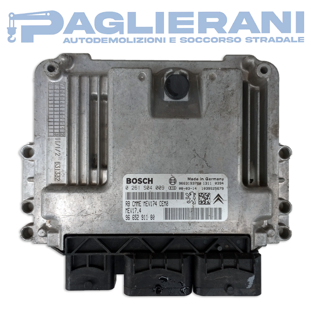 Centralina Motore ECU BOSCH Peugeot 308 2007-2014 MEV17.4 9665291180 (0261S04009)