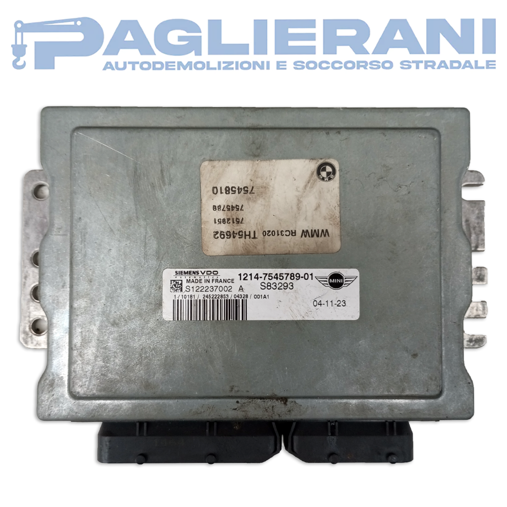 SiemensVDO Engine Control Unit ECU Mini Cooper 2000-2006 S83293 (S122237002A)
