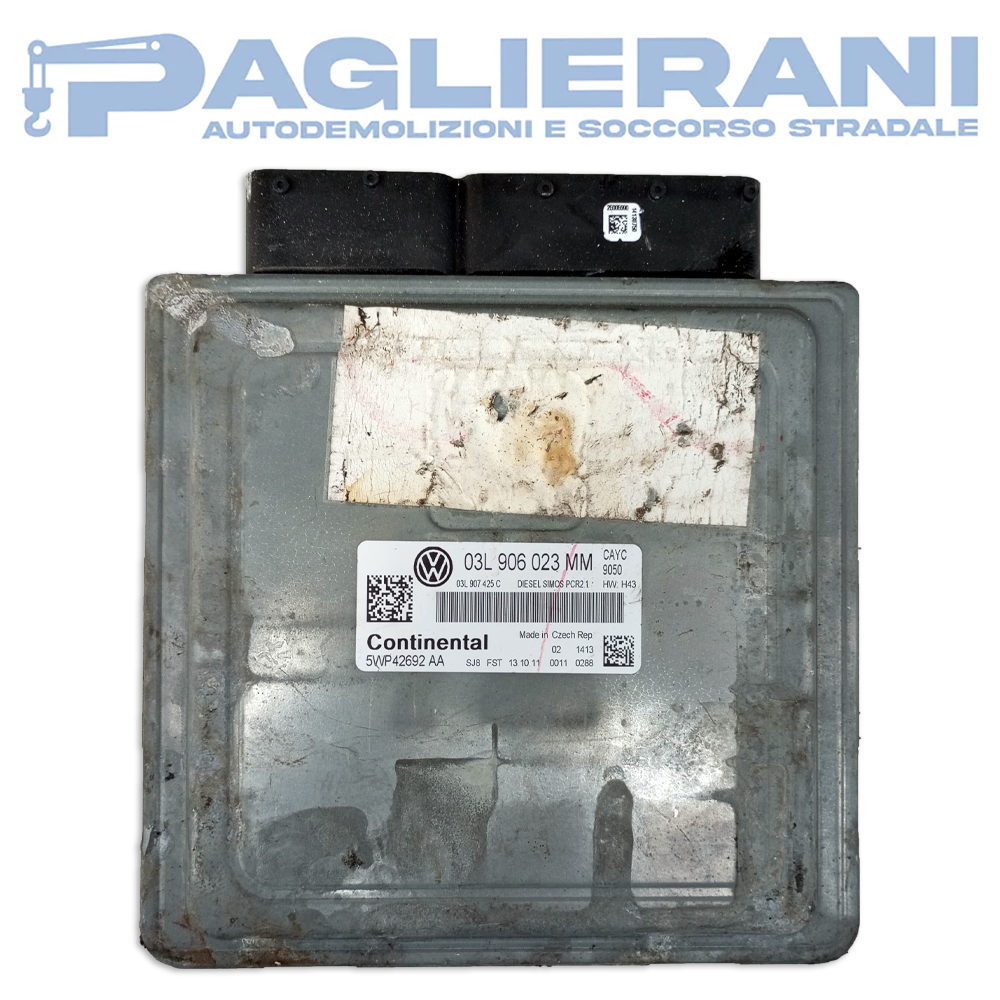 Continental ECU Engine Control Unit Volkswagen Golf Mk6 2009-2012 5WP42692AA (03L906023MM)