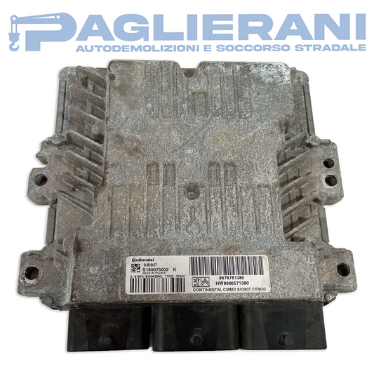 Centralina ECU Motore Continental FIAT Scudo SID 803A 5WS40615C-T (Codice Rif. SW9665100380)