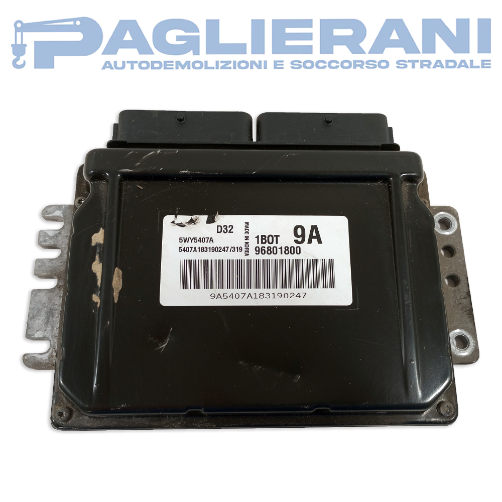 Centralina Siemens ECU Motore D32 5WY5407A 1BOT 9A (Codice Rif. 96801800)