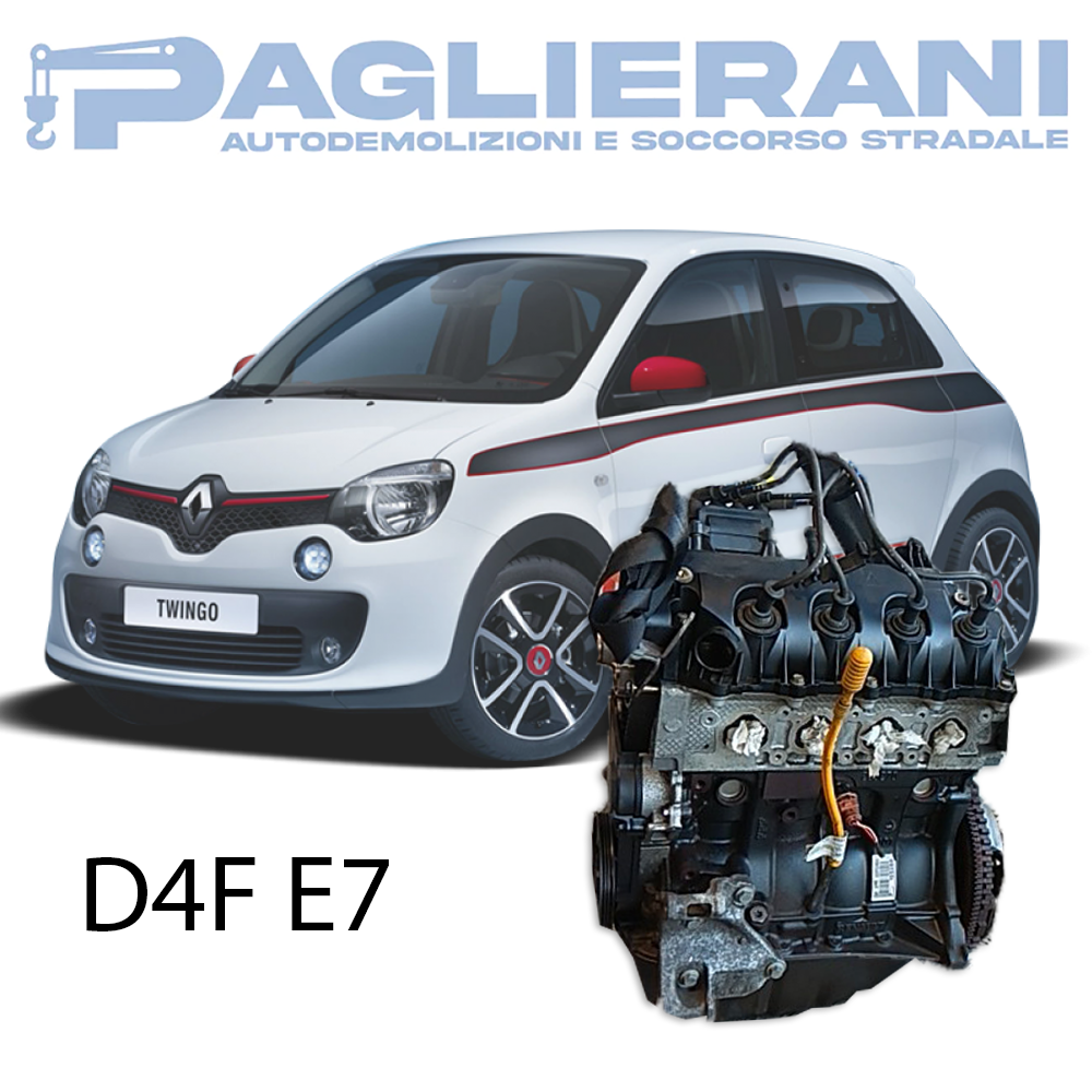 Motore D4F E7 Renault Twingo 2014 Benzina 1.2 70.000 Km