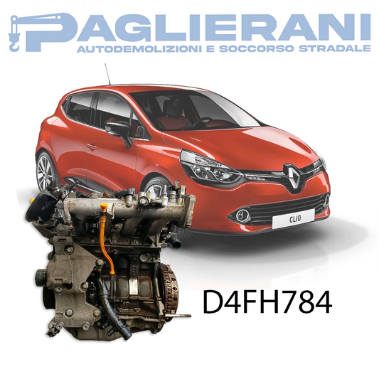 Motore D4FH784 Renault Clio 2008-2015 1200 [1.2] Turbo Benzina 74KW 101CV 59.000 KM