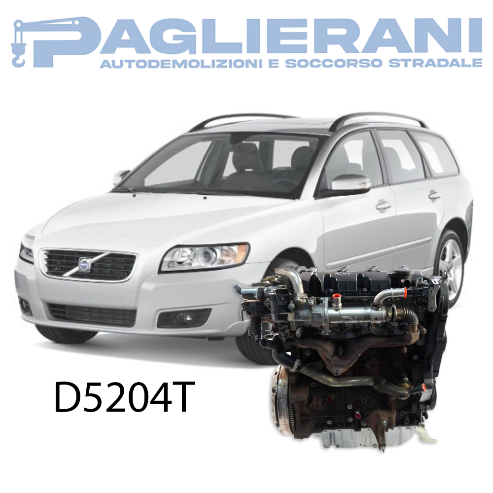 Motore D5204T Volvo V50 2010 Euro5 Diesel 2000 [2.0] 130KW 170CV 150.000 KM