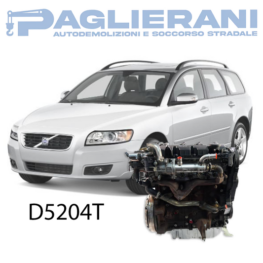Motore D5204T Volvo V50 2010 Euro5 Diesel 2000 [2.0] 130KW 170CV 150.000 KM