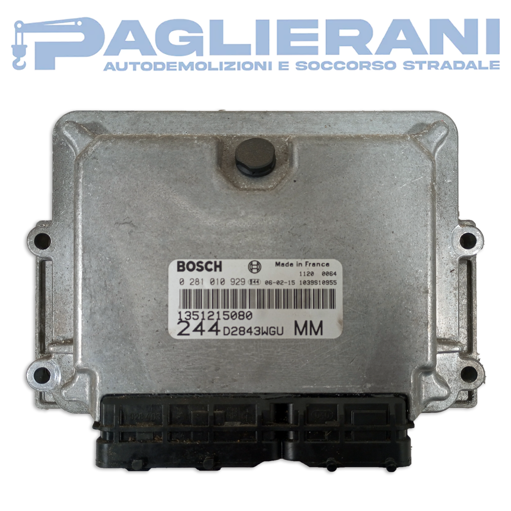 BOSCH ECU Engine Control Unit FIAT Ducato 1351215080 2002-2006 (Ref. Code 0281010929)