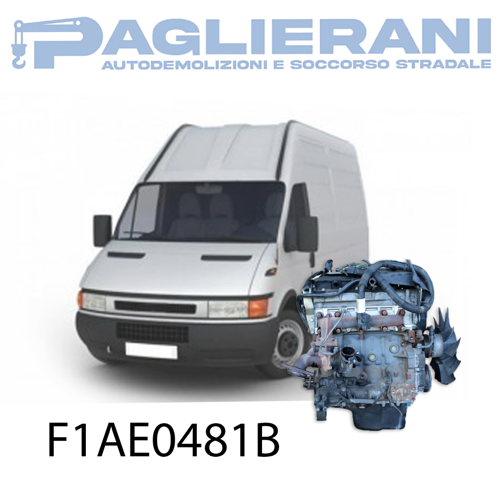 Engine F1AE0481B Iveco Daily 2.3 MJET Diesel Euro3 170,000 Km 