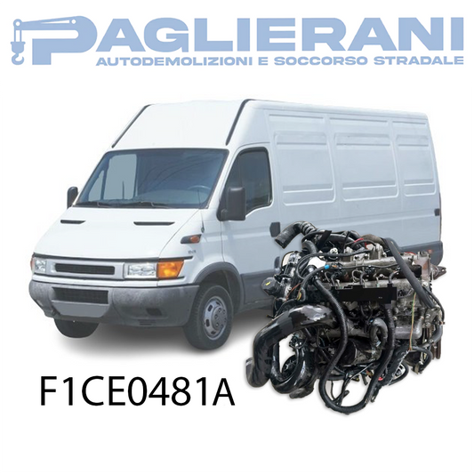 Motore F1CE0481A Originale IVECO Daily 1999-2006 3000 [3.0] Diesel 125KW 170CV 270.000 KM