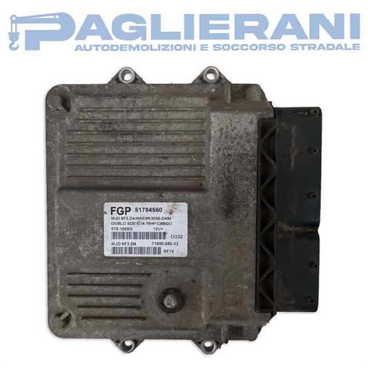 Magneti Marelli FGP Engine Control Unit ECU FIAT Doblo 2005-2010 MJD6F3D4 (51784560)