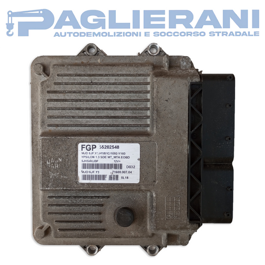 Centralina ECU Motore Magneti Marelli FGP Lancia Y 2003-2006 MJD6JFY1 (55202548)