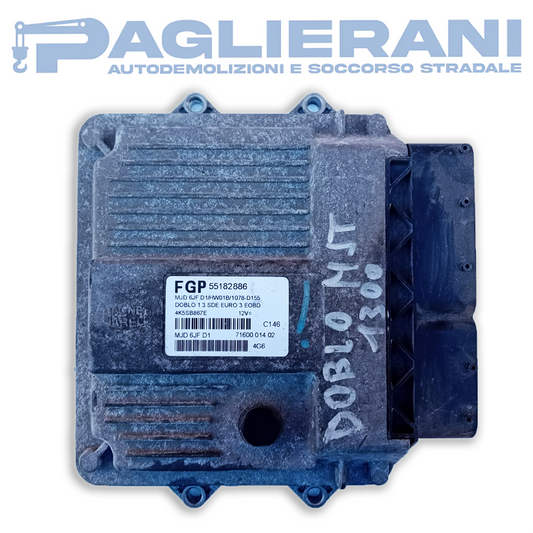 Centralina ECU Magneti Marelli FGP MJD6JF.D1 FIAT Doblo (Codice Rif. 55182886)