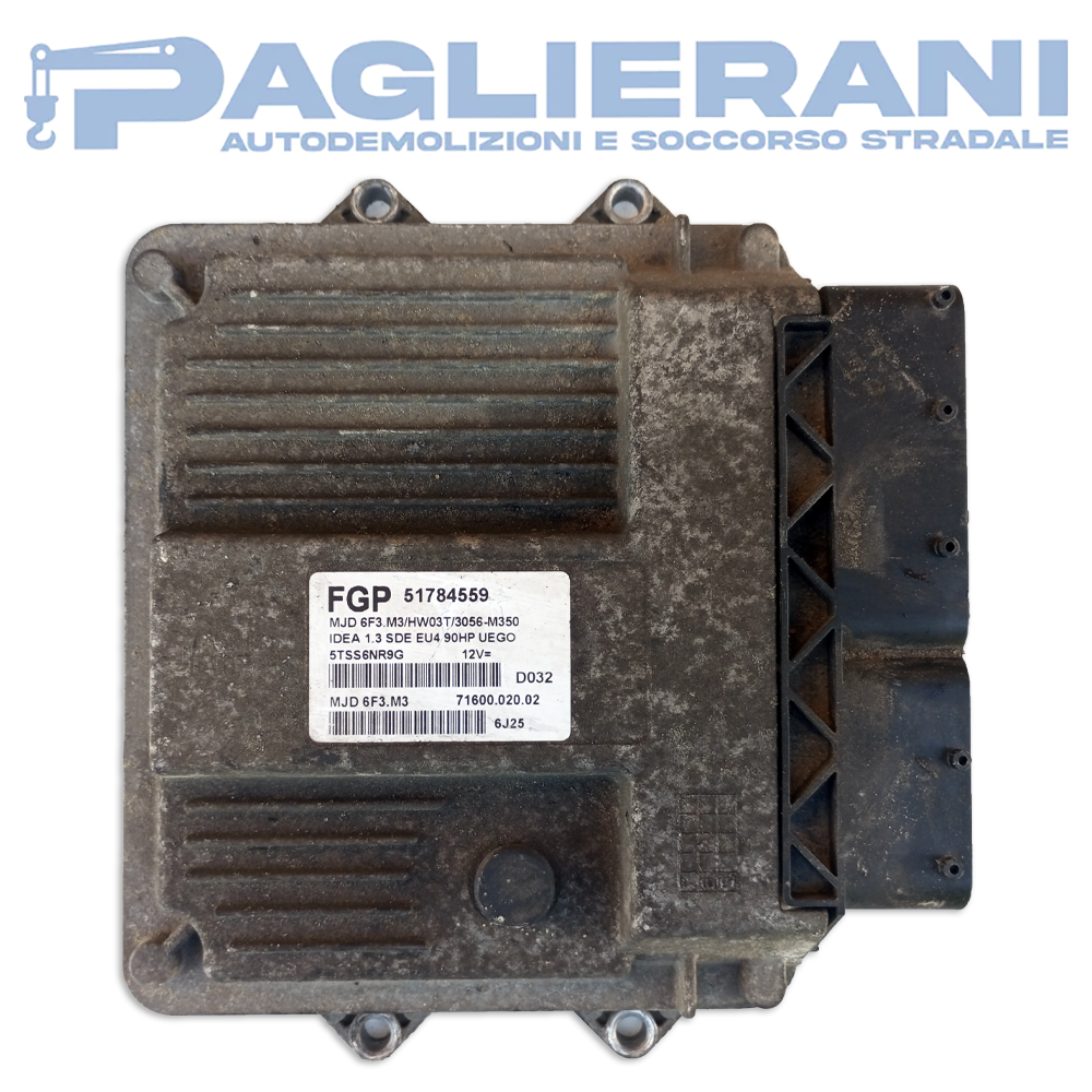 Magneti Marelli FGP ECU Engine Control Unit FIAT Idea 2003-2012 MJD6F3M3 (51784559)