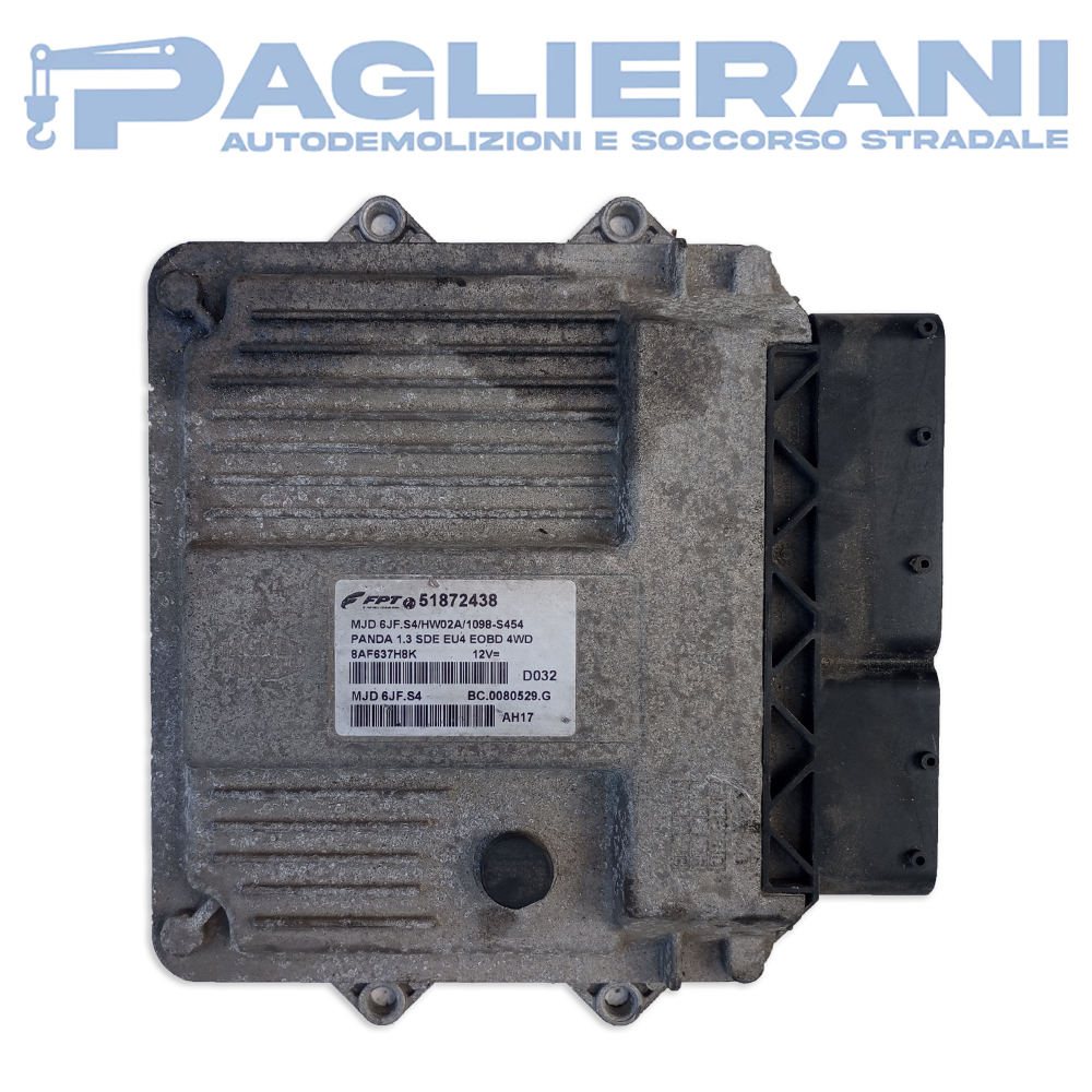 Centralina FPT ECU Motore FIAT Panda 1.3 MJD6JF.S4 (Cod. Rif. 51872438)