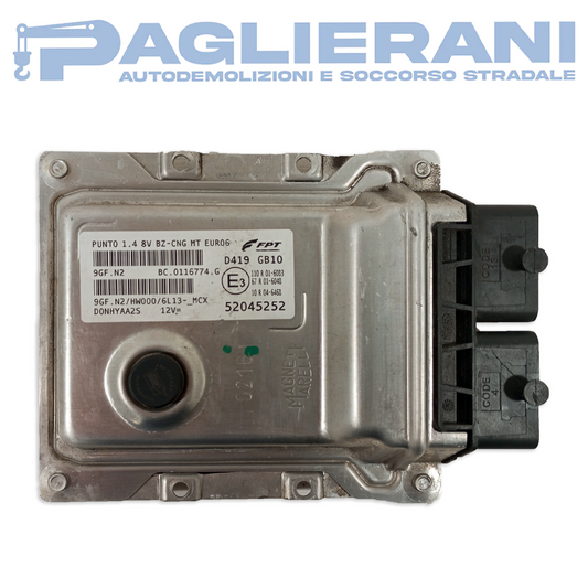 Centralina ECU Motore Magneti Marelli FPT D419 GB10 9GF.N2 (Codice Rif. 52045252)