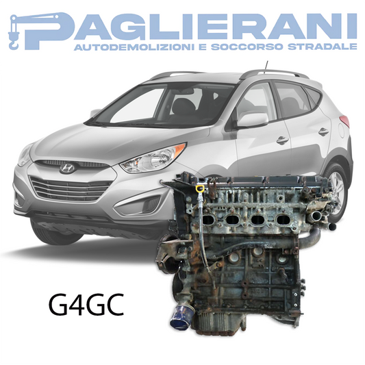 Motore G4GC Hyundai Tucson 2001-2010 Benzina 2000 [2.0] 16V VVT 143CV 105KW 180.000 KM