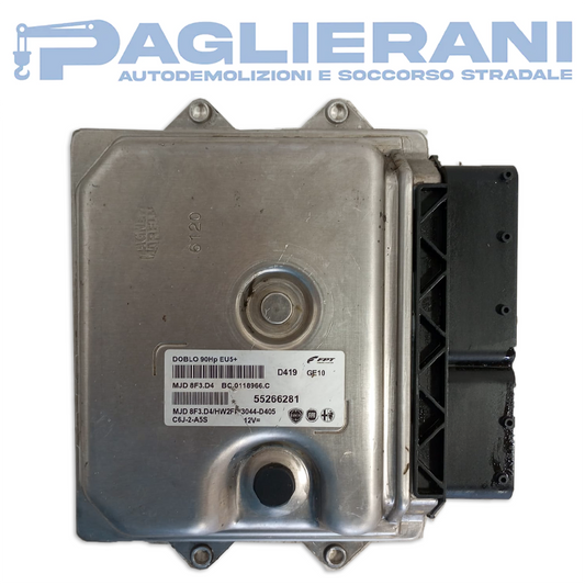 Centralina Motore ECU Magneti Marelli FPT FIAT Doblo 2010 MJD8F3D4 D419 GE10 (55266281)
