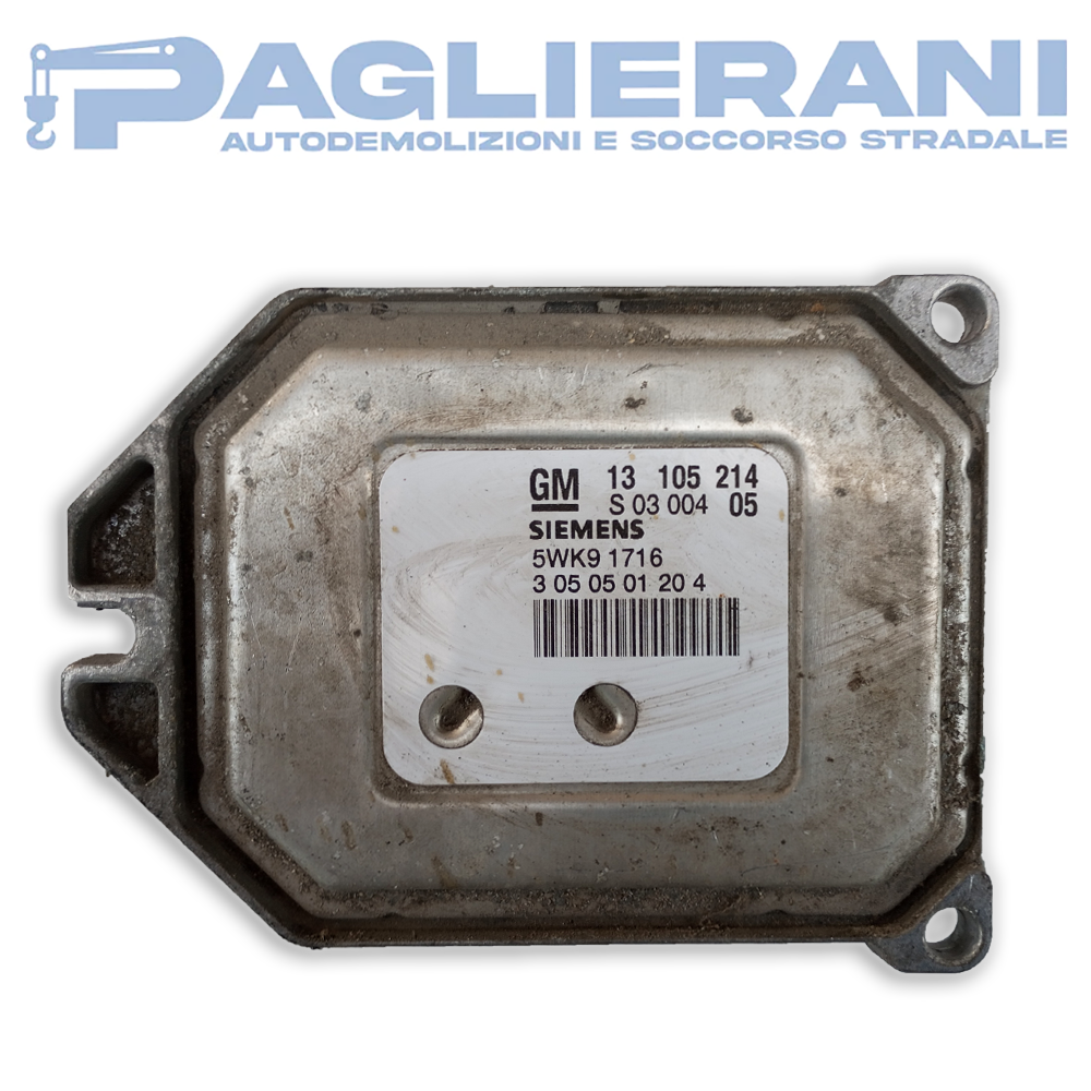 Centralina ECU Motore GM Siemens Plug&Play Vauxhall Opel 13105214 (5WK91716)