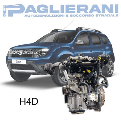 Motore H4D Dacia Duster II 2020 Euro6 Benzina/GPL 1000 [1.0] TCE/ECO-G 67KW 90CV 123.000 KM