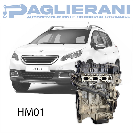 Motore HM01 PSA Peugeot 2008 2013-2019 1200 [1.2] Benzina 60KW 82CV 133.000 KM