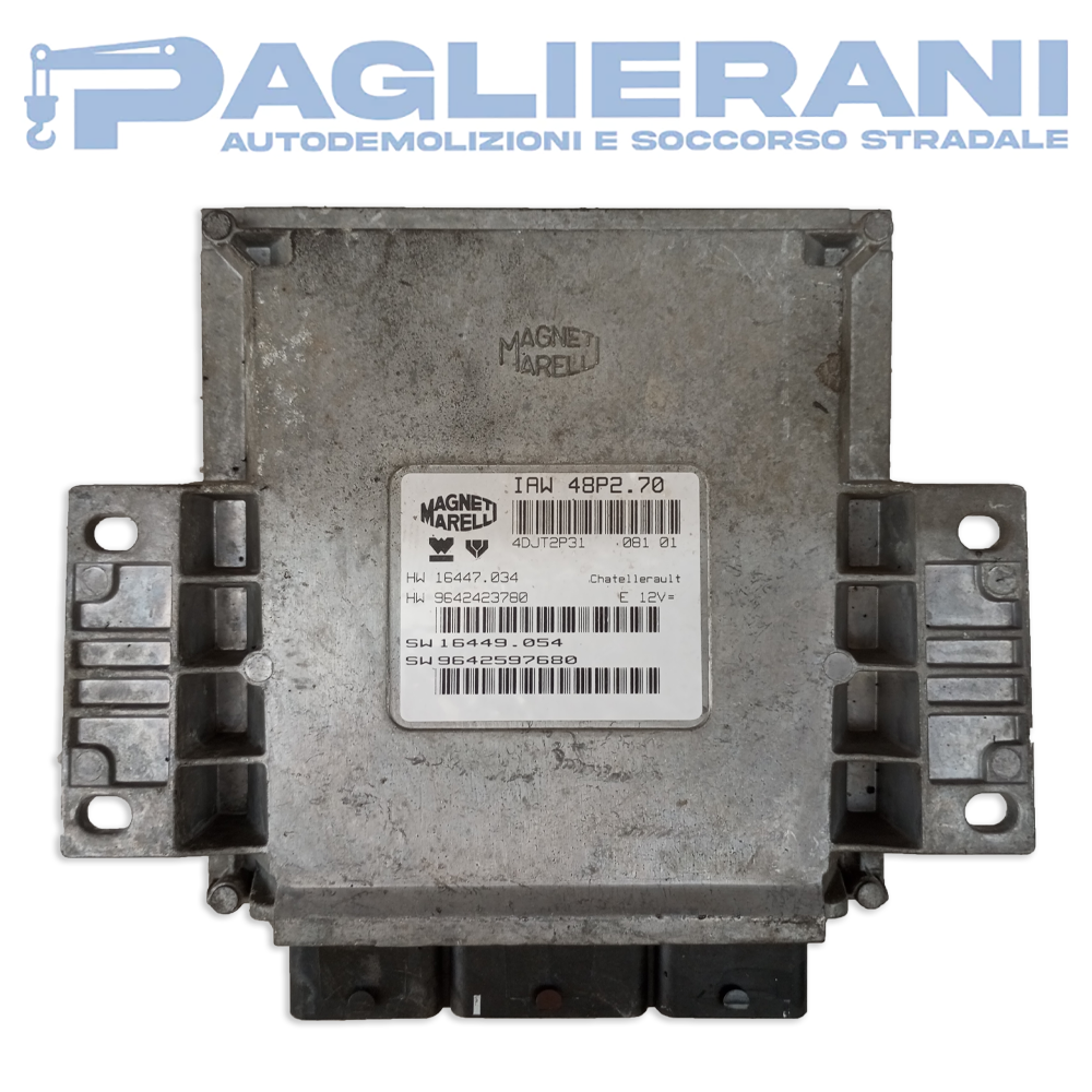 Centralina ECU Motore Magneti Marelli IAW 48P2.70 (Codice Rif. HW16447.034)