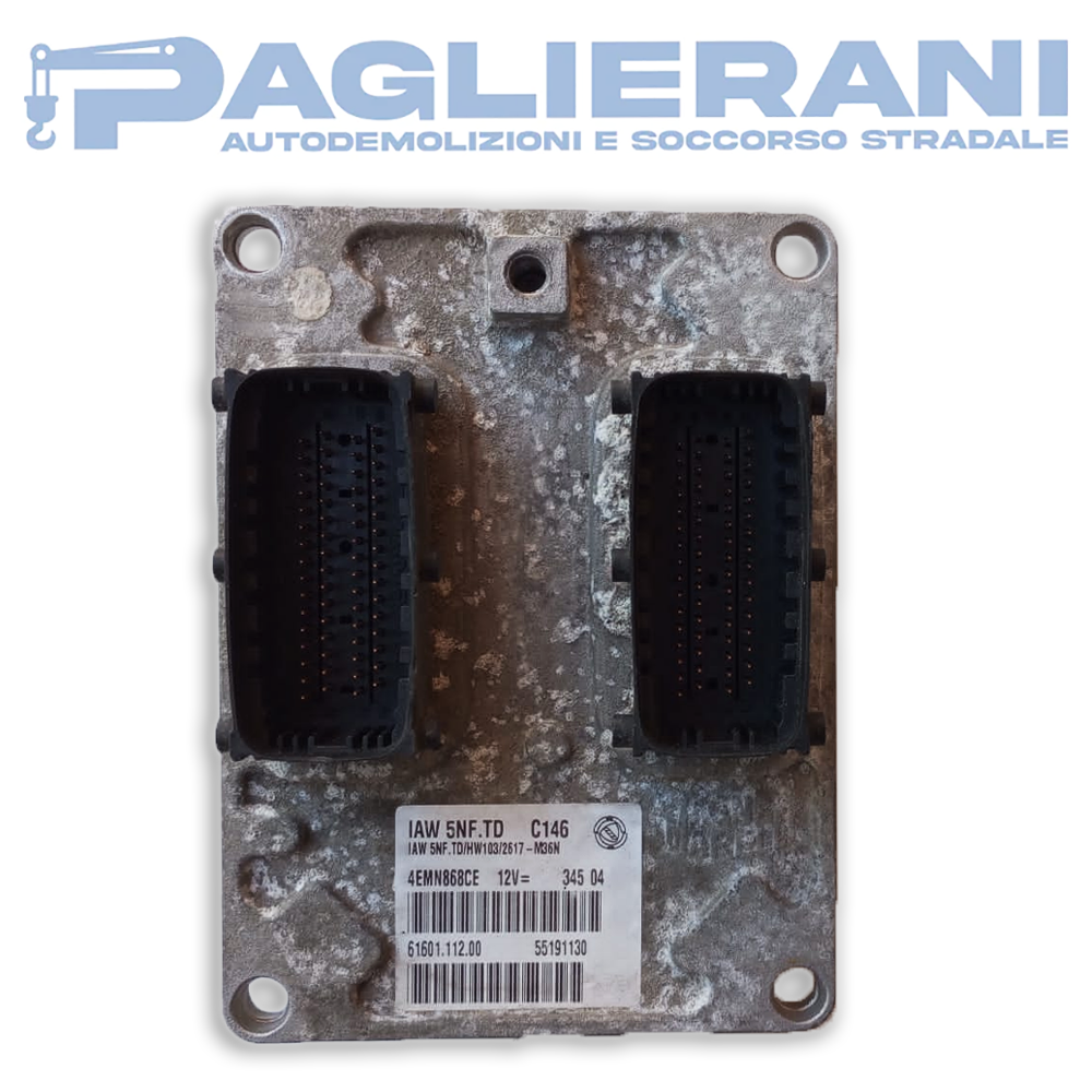 Centralina Magneti Marelli ECU FIAT 500 IAW5NFTD C146 (Codice Rif. 55191130)