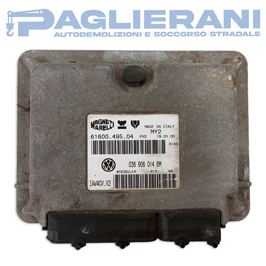 Centralina ECU Motore Magneti Marelli VW Polo IAW4CV.V2 (Cod. Rif. 036906014BM)