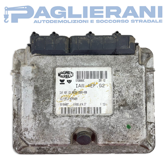 ECU Control Unit Magneti Marelli FIAT IAW 4EF.G2 (Ref. Code 55184487)