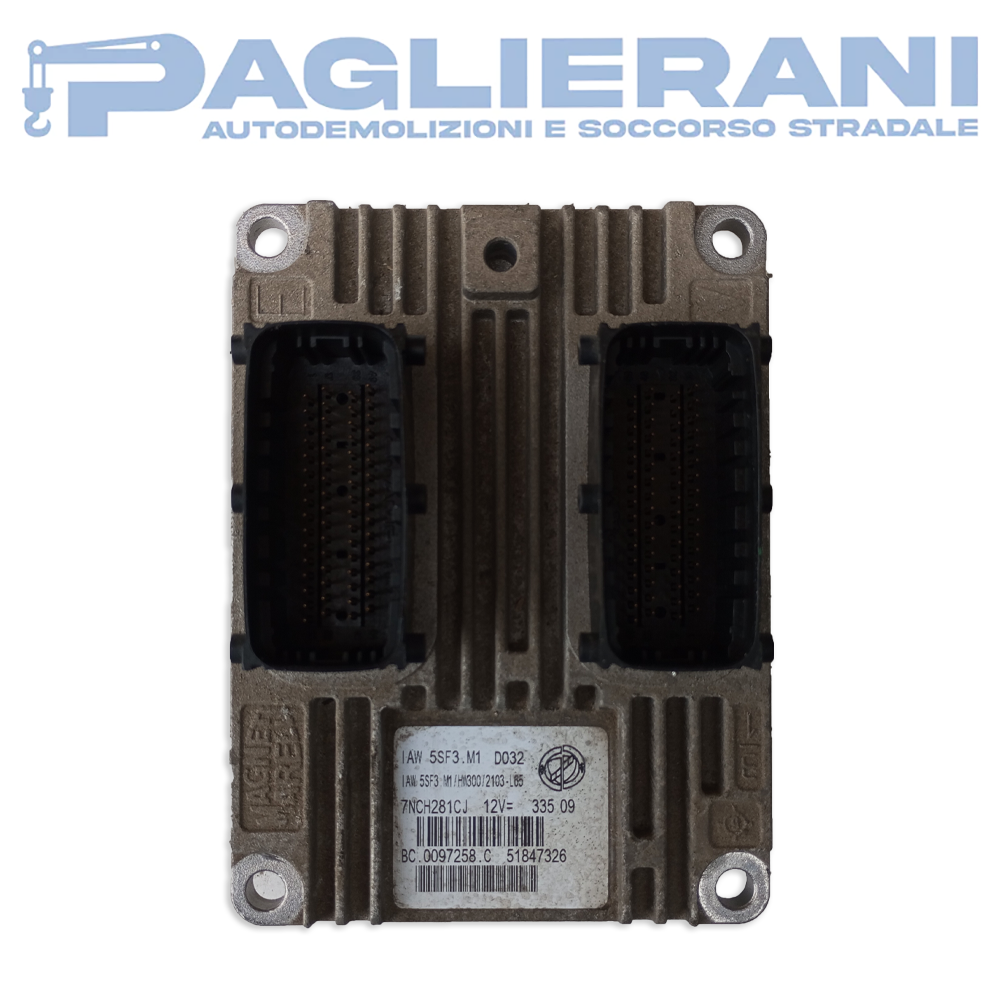 Centralina ECU Magneti Marelli FIAT IAW5SF3.M1 D032 (Codice Rif. 51847326)