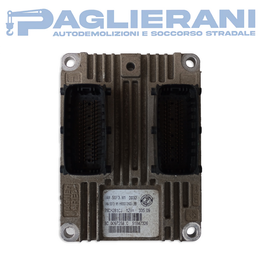 ECU Magneti Marelli FIAT IAW5SF3.M1 D032 (Ref. Code 51847326)