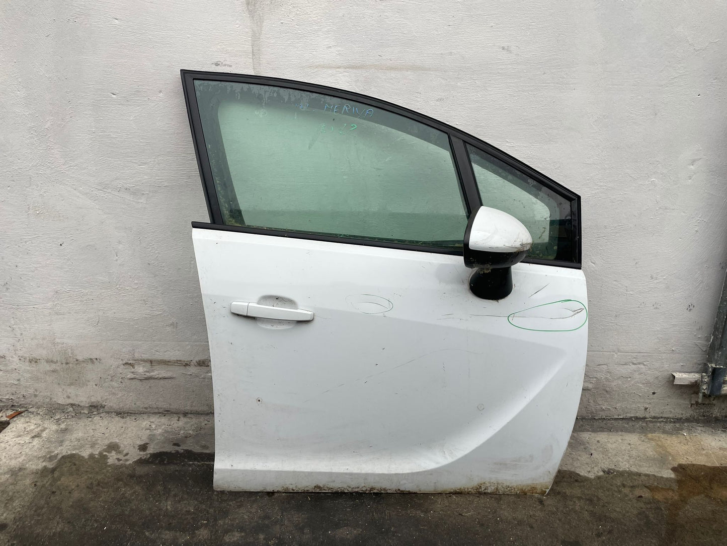 Porta Portiera Sportello Anteriore Originale Completo Destro DX Opel Meriva B 2010-2017 Bianco