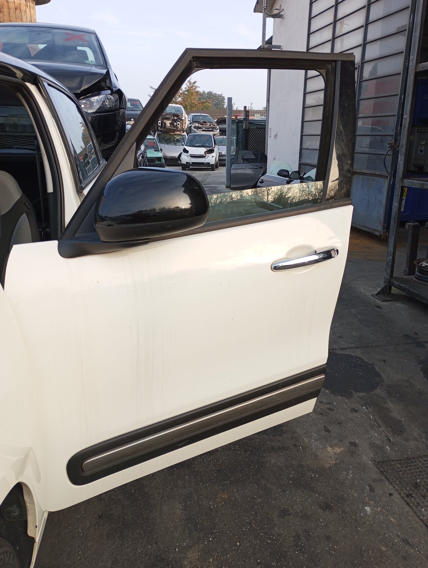 Porta Portiera Sportello Anteriore Originale Completo SX FIAT 500L 2017 Bianco