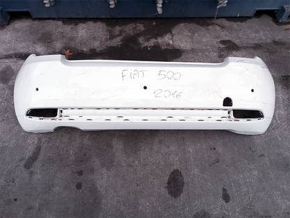 Original FIAT 500 2016 Rear Bumper White