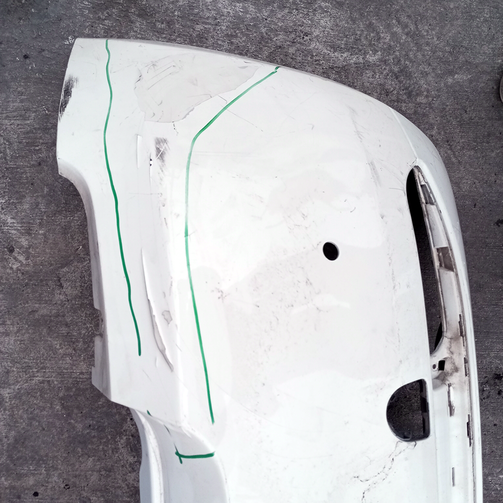 Original FIAT 500 2016 Rear Bumper White