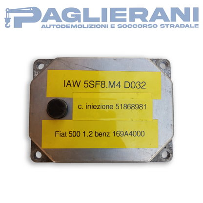 Centralina ECU Fiat Panda 1.2 Benzina 2010>2013 IAW5SF8M4 D032 (Codice Rif. 51868981)