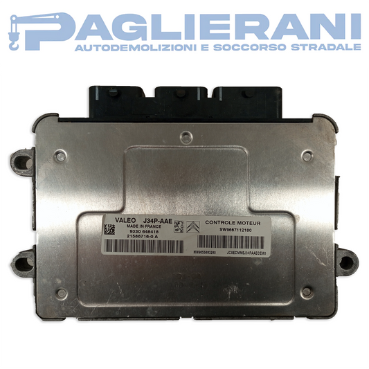 Centralina Valeo ECU Motore J34P-AAE Peugeot 206 Plus (Codice Rif. SW9667112180)