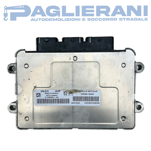 Centralina Motore ECU Valeo Citroen C3 2006 J34P 21585900-1 (SW9661700480)