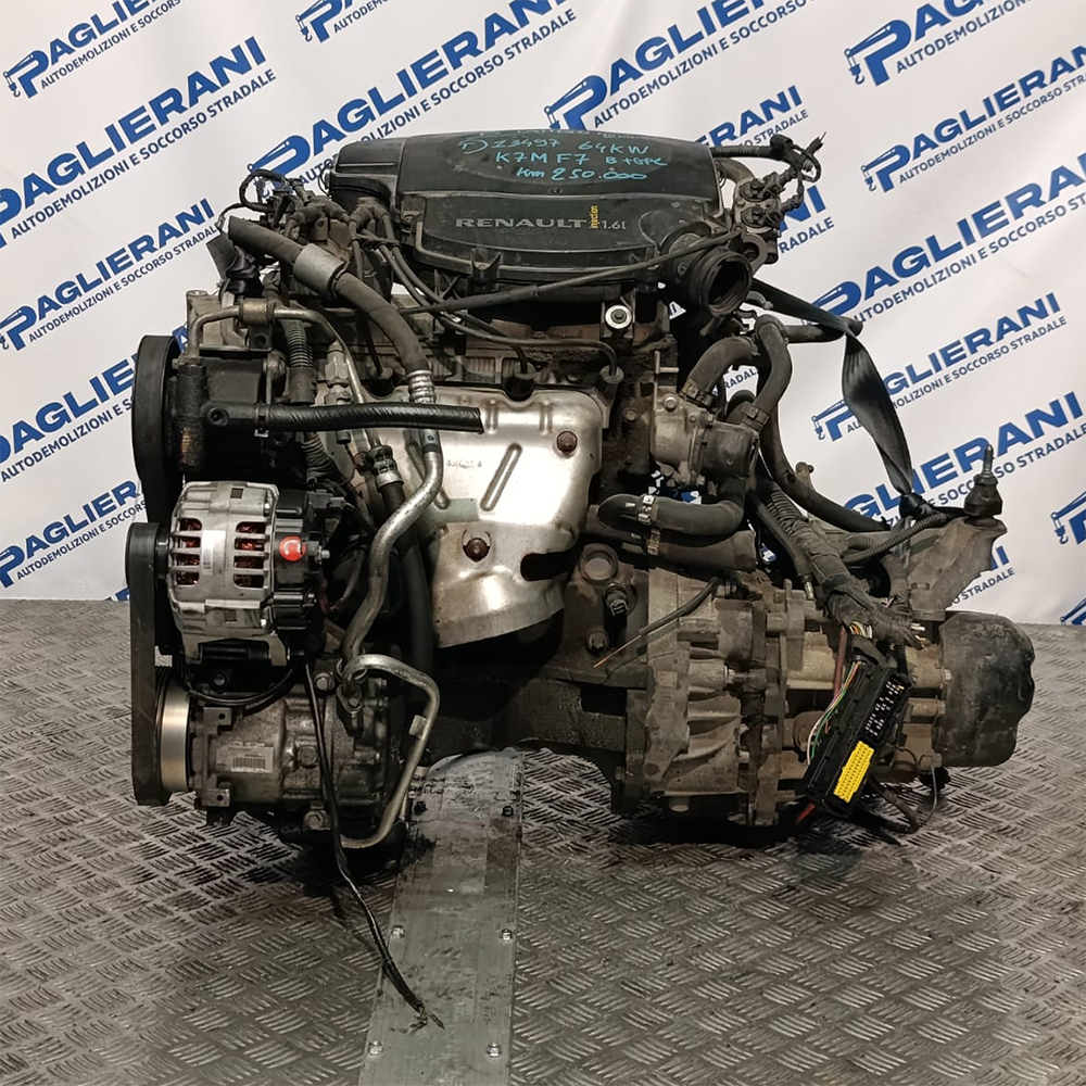 Motore K7M F7 Dacia Logan 2004-2012 1600 [1.6] Benzina/GPL 64KW 85CV 250.000 KM