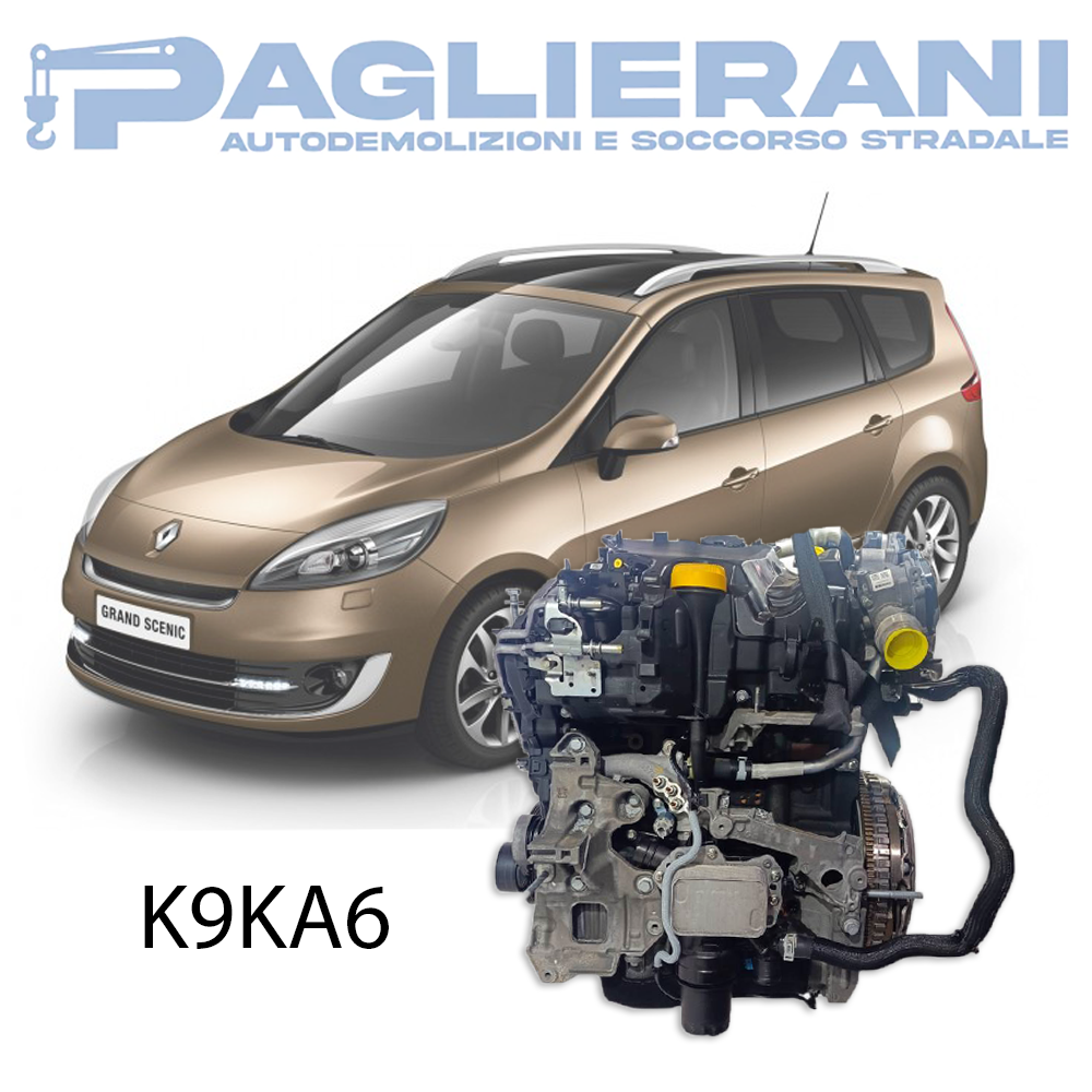 Engine K9KA636 Renault Grand Scénic III Euro5 2012-2016 Diesel 1500 [1.5] 81KW 110HP 198.000 KM